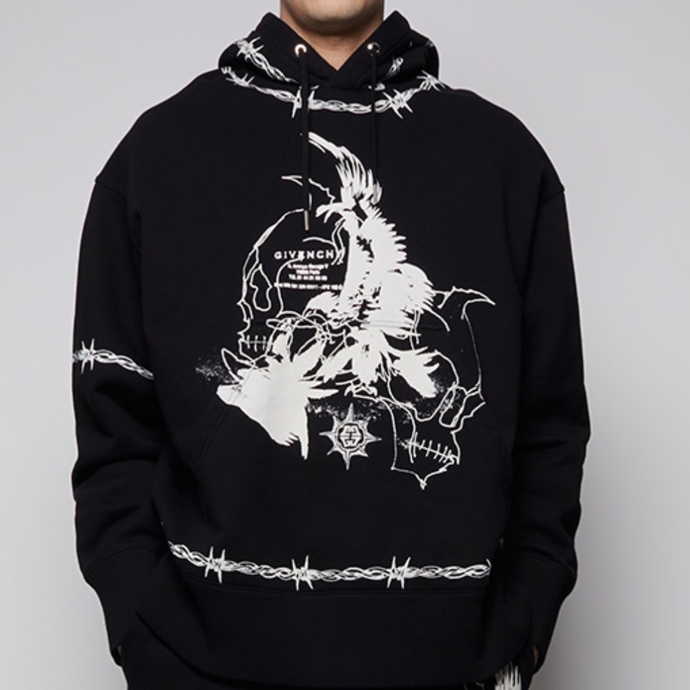 Givenchy Barbed Eagle Oversized-Fit Hoodie
